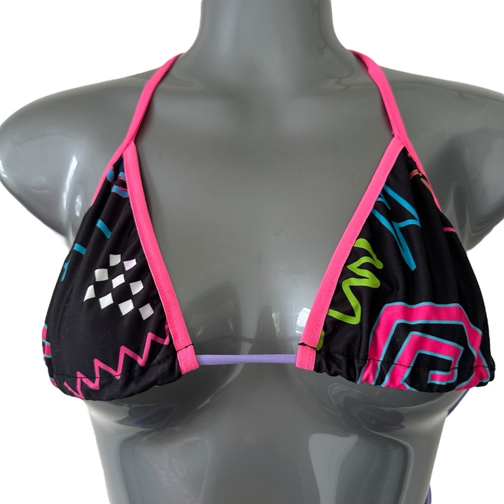 Colorful Triangle Bikini Top - Picture 4 of 7